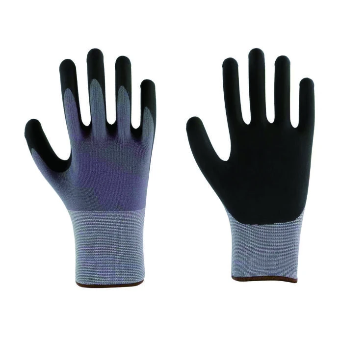 Micro-foam nitrile coated glove pair