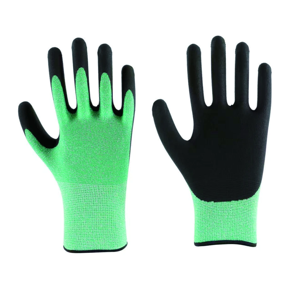 Lightweight coated work gloves